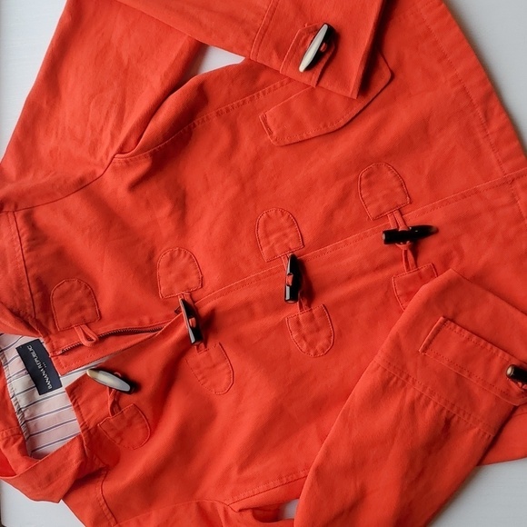 Banana Republic Orange Spring Lightweight Toggle Jacket S - Picture 1 of 7